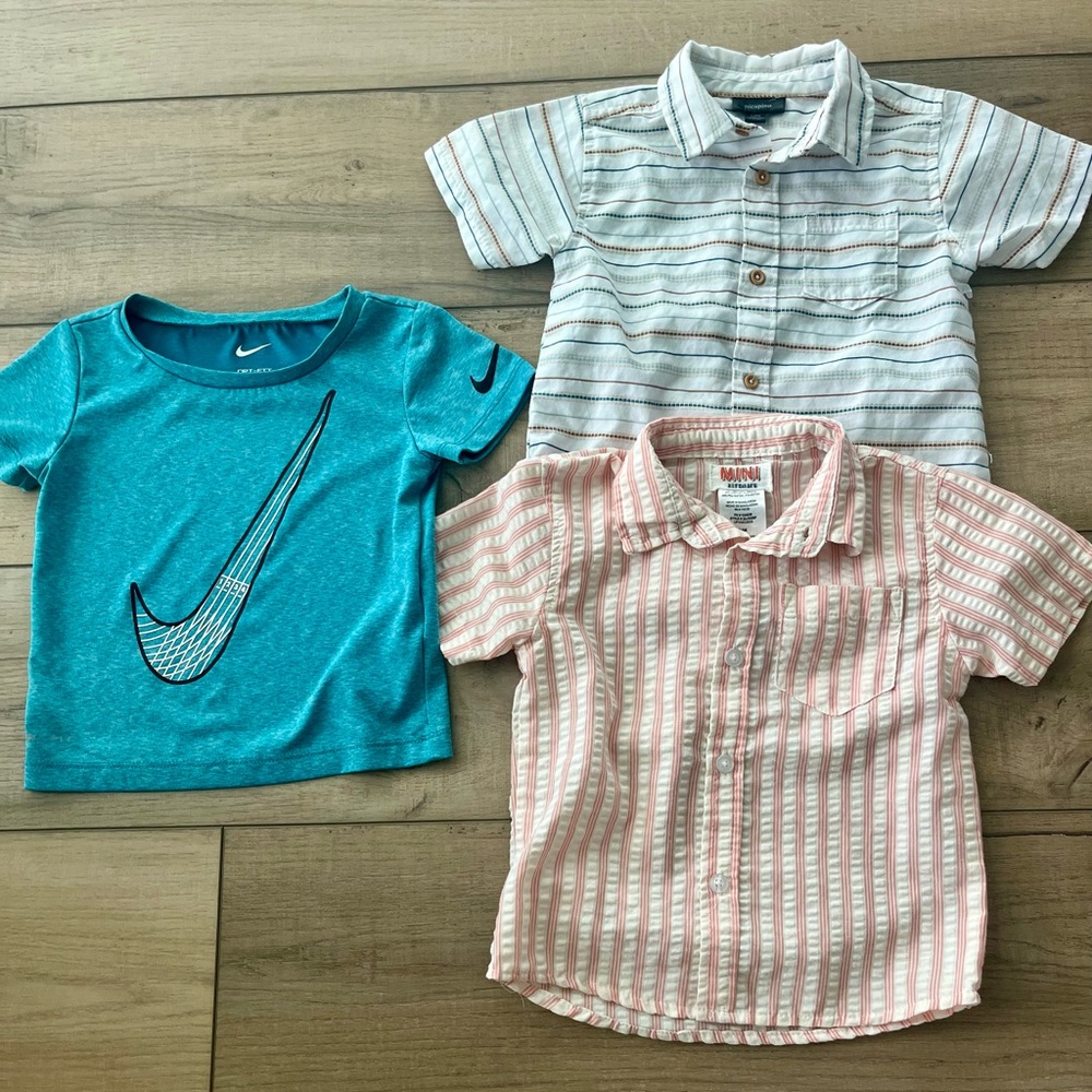 Boys 24 month lot of shirts. Nike, Picapino, Mini Alex and Jack